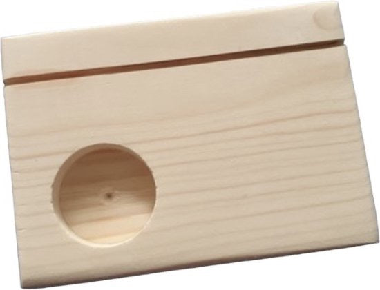 Gedenkplankje met waxinelichtje