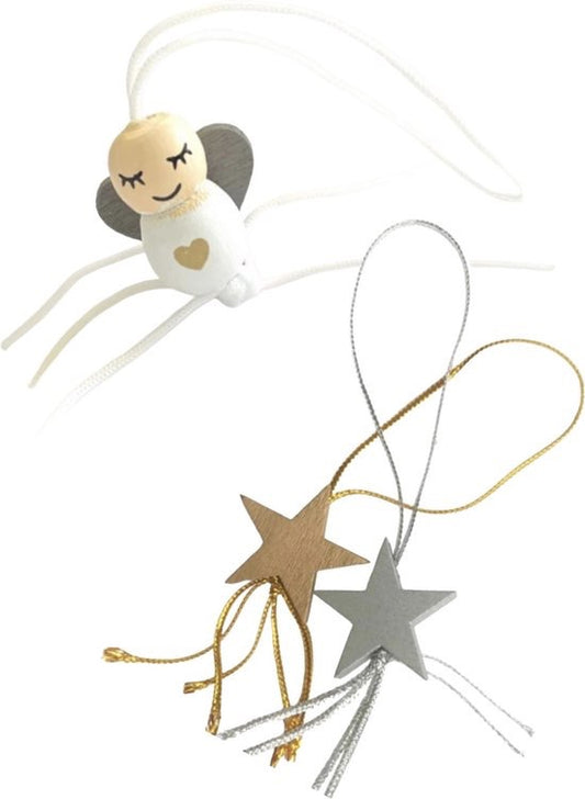 Gelukspoppetjes Engel & Ster