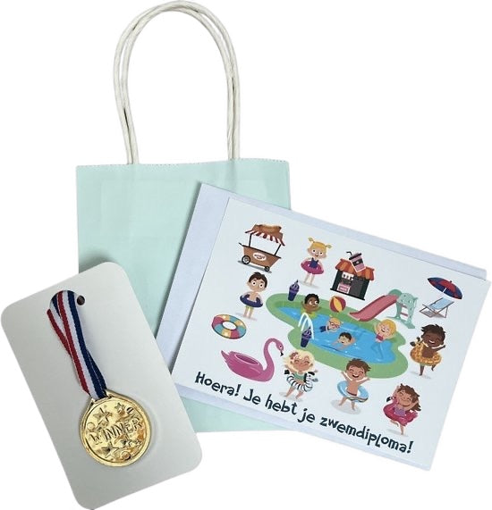 Zwemdiploma cadeautje Medaille